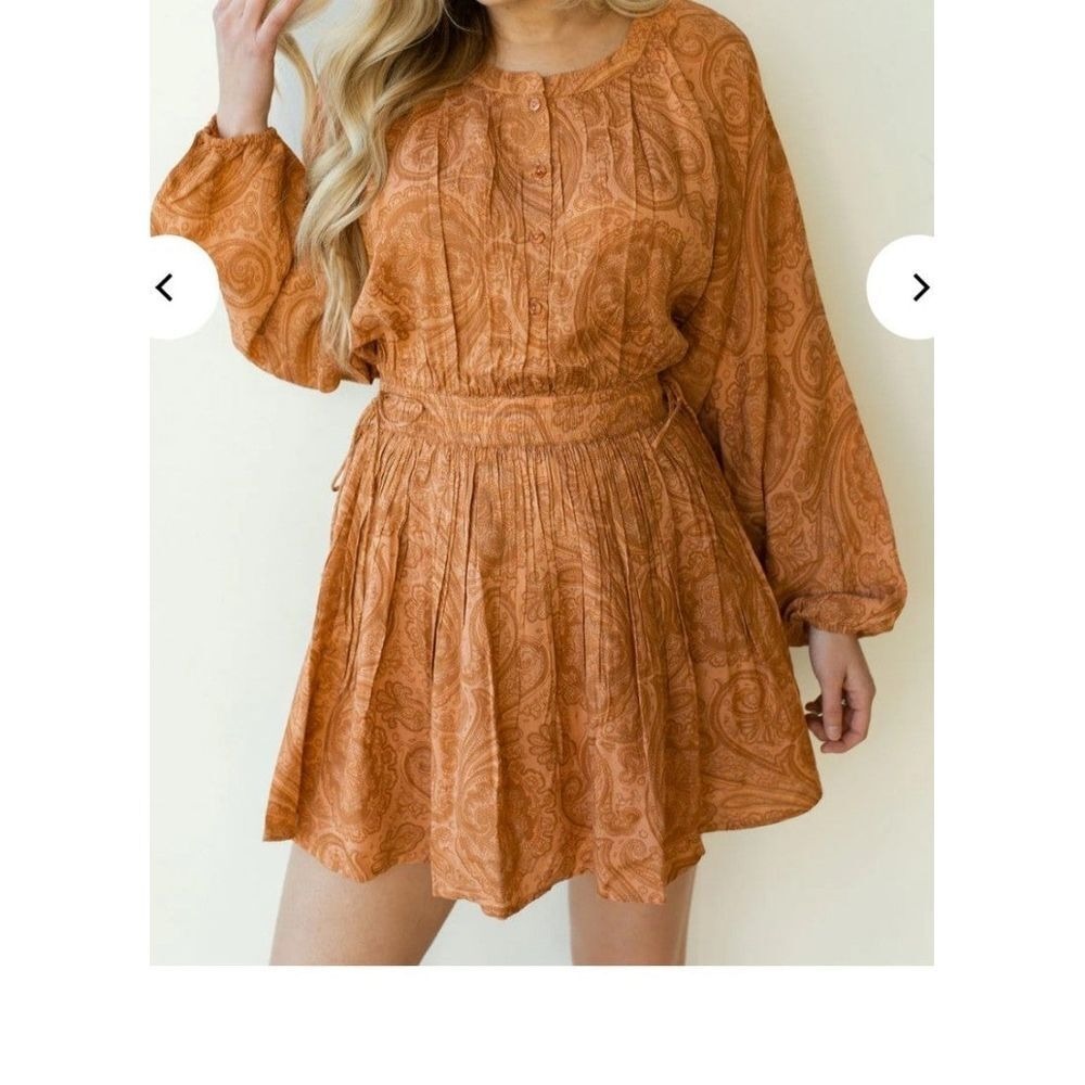 Amuse Society Luciana Woven Dress Paisley NWT $75 Med.